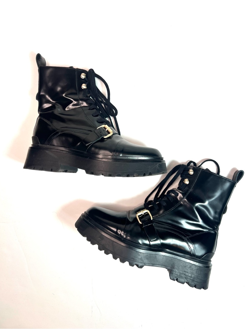 All Saints Stellar Leather Boots Size 38 - Picture 10 of 16